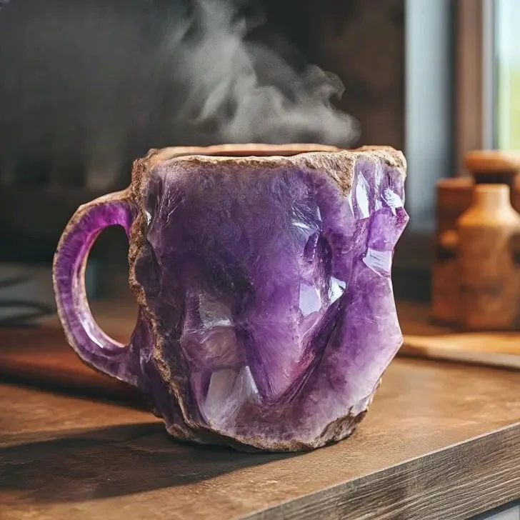 Crystal-Infused Mineral Coffee Mugs - Image 5
