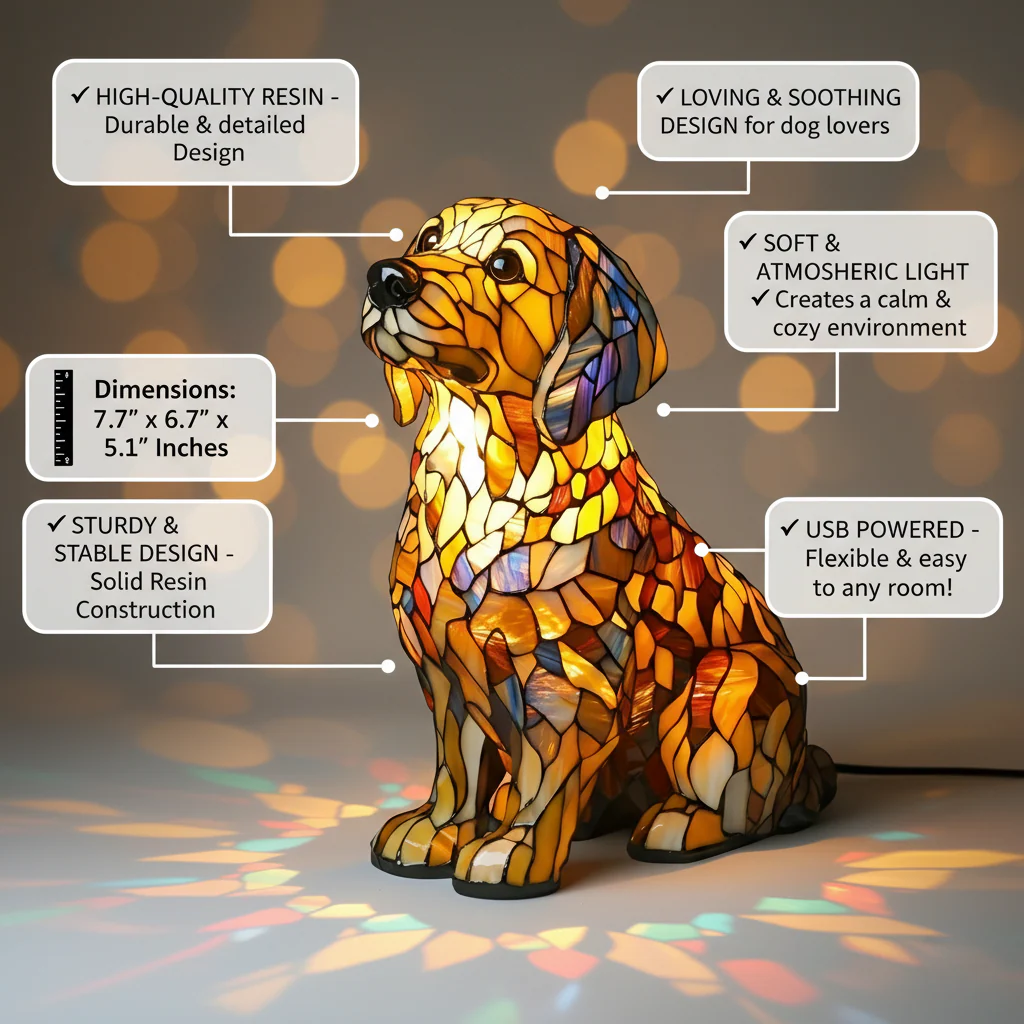 Lily the Spiritual Golden Retriever Figurine - Image 2