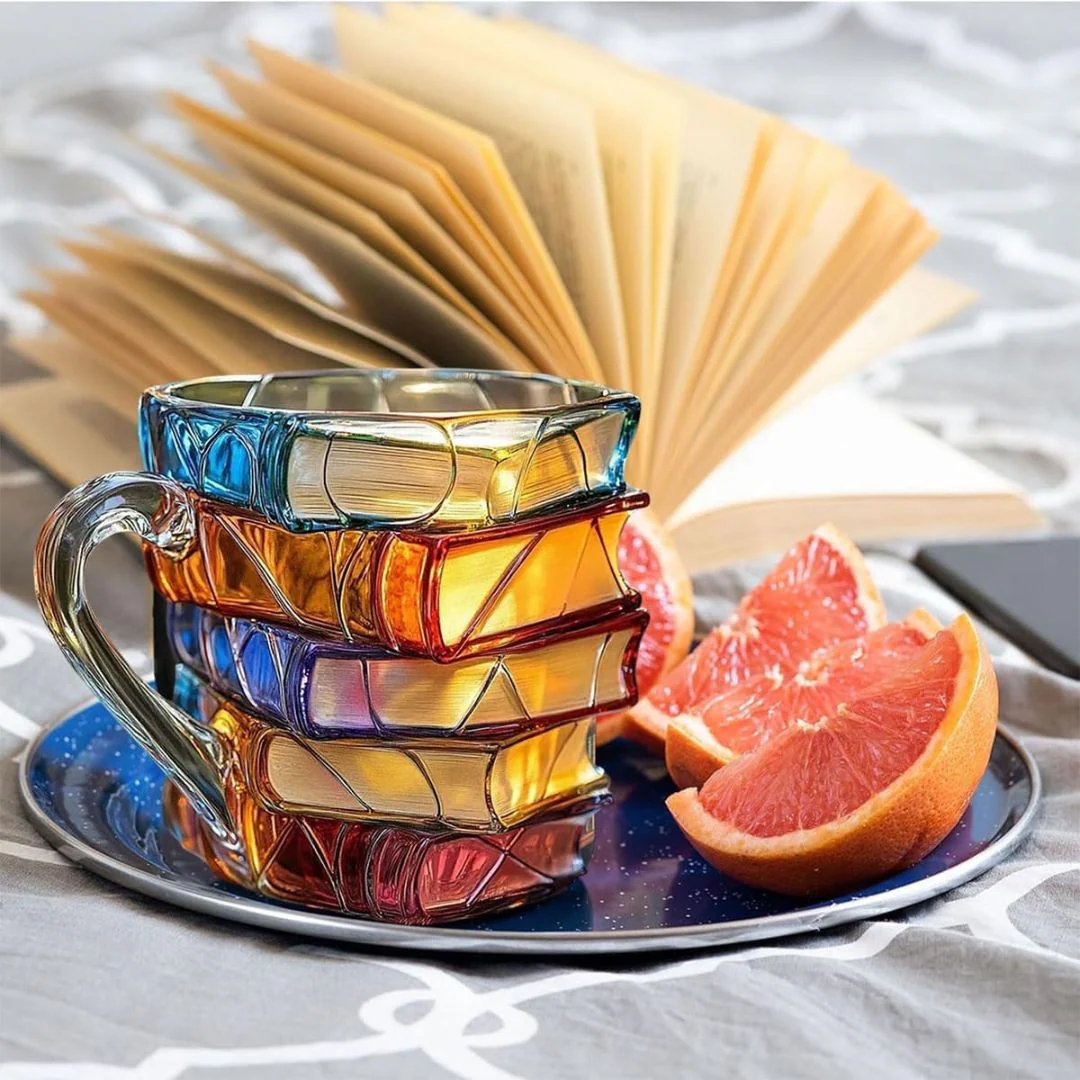 Unique Handmade 3D Happiness Mug for Reading Enthusiasts - Image 4